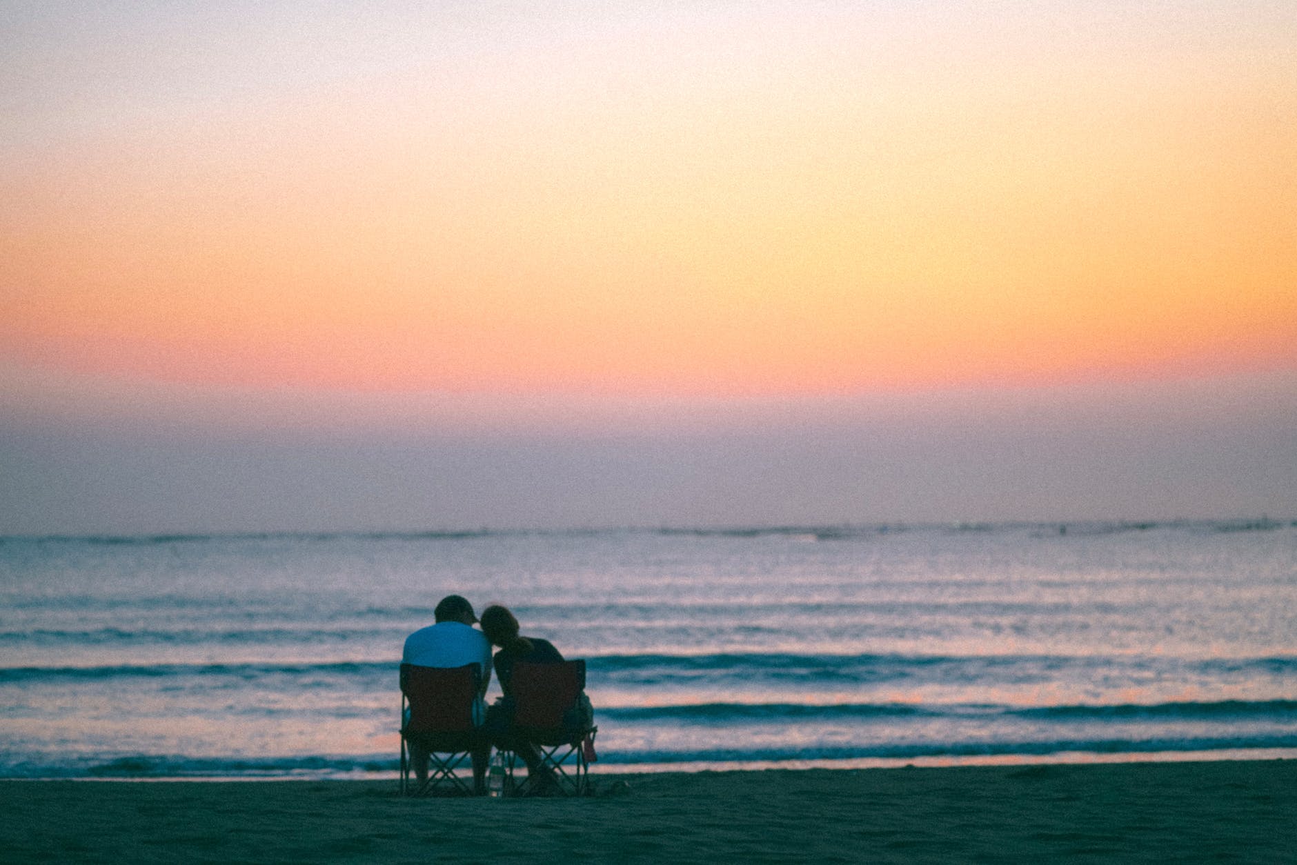 sea dawn sunset beach